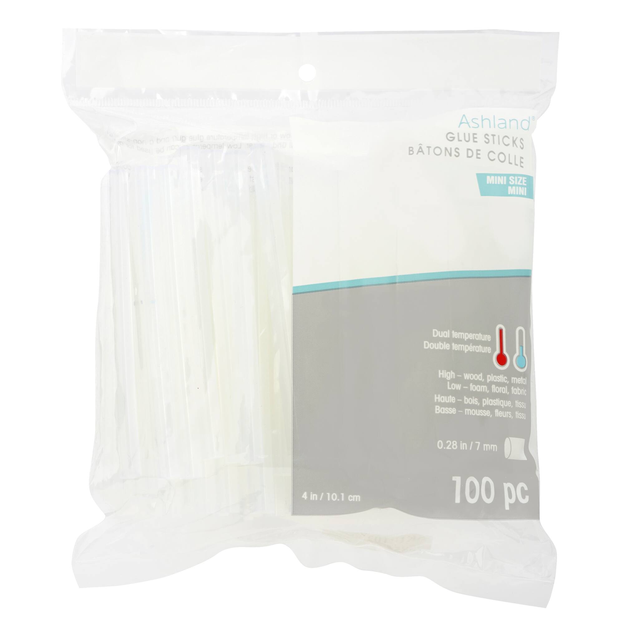 10 Packs: 100 ct. (1,000 total) Mini Dual Temperature Glue Sticks by Ashland®